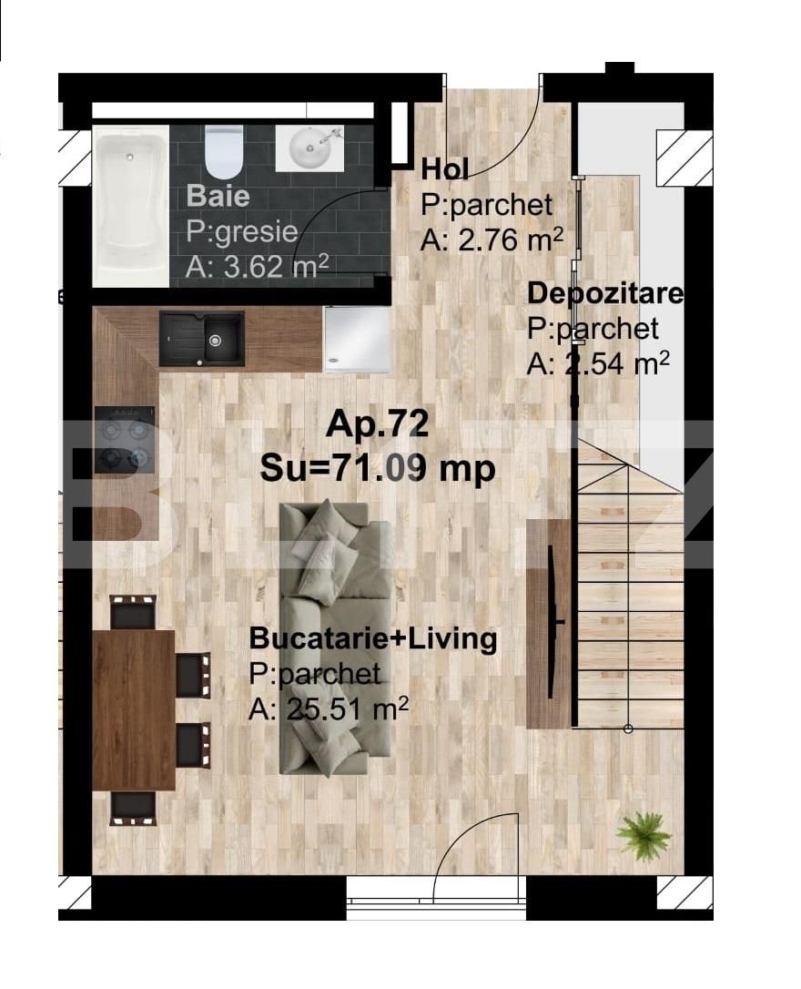 Apartament de vânzare 3 camere Marasti - 74208AV | BLITZ Cluj-Napoca | Poza2