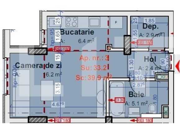 Garsonieră de vânzare Manastur - 74315AV | BLITZ Cluj-Napoca | Poza2