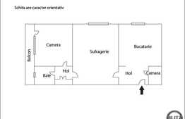 Apartament in zona Iulius Mall, 47 mp, 2 camere semidecomandate