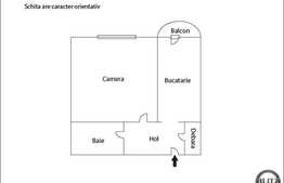 Apartament 1 camera de vanzare, 38 mp utili, zona Calea Manastur, cu parcare