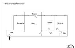 Apartament de vanzare 3 camere, 56 mp utili, zona Big