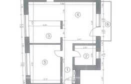 Apartament 2 camere decomandat 52mp, Piata 14 Iulie, Grigorescu