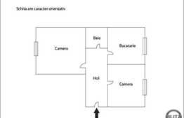 2 camere, 50 mp utili, decomandat, zona strazii Bucuresti!