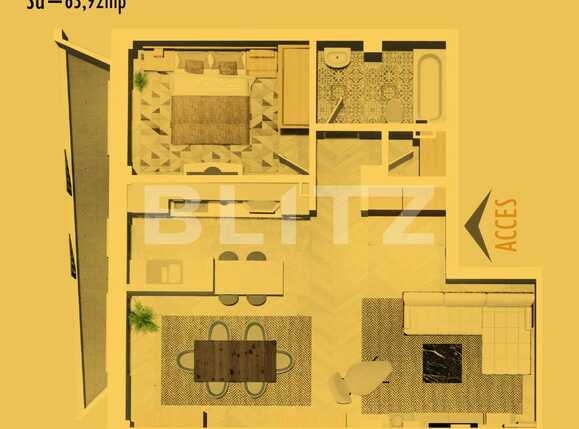 Apartament de vânzare 2 camere Marasti - 74868AV | BLITZ Cluj-Napoca | Poza1