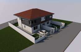 Duplex de 120 mp, 250 teren , semifinisat, zona nou dezvoltata de case