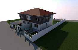Duplex de 120 mp, 250 teren , semifinisat, zona nou dezvoltata de case