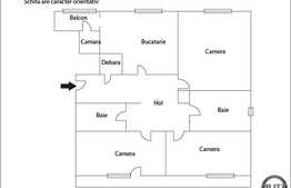 Apartament 3 camere, decomandat, 73 mp, zona Piata Marasti