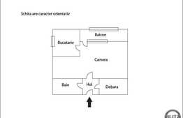 Garsoniera, 29 mp, etaj intermediar, zona Pietei Flora!