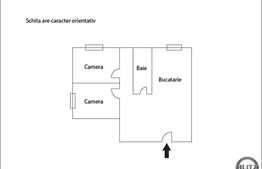 2 camere, 40,2 mp utili, decomandat, zona strazii Aleea Garbau