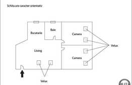 3 camere, 48 mp, decomandat, imobil nou, zona Calea Baciului