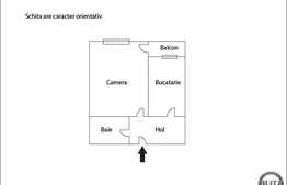 1 camera, 28 mp utili, decomandat, balcon, zona strazii Teleorman