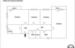Vanzare 4 camere decomandate, 77,67 mp, finisat clasic, zona Calea Floresti!