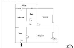 2 camere decomandate, 52 mp utili, loc parcare, 2 minute de Complex Diana!