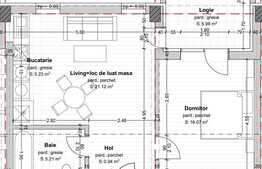 Apartament cu 2 camere, terasa, 49mp, Dambul Rotund