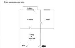 3 camere, 58,7 mp, boxa, posibilitate mansardare, zona Piata Mihai Viteazu