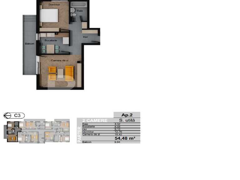 Apartament de vânzare 2 camere Floreşti - 75491AV | BLITZ Cluj-Napoca | Poza1