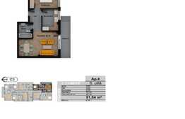Apartament 2 camere, decomandat, 51.54 mp, gradina 50 mp, Terra!
