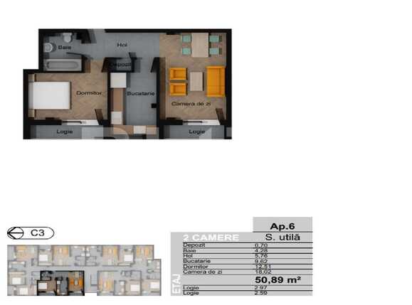 Apartament de vânzare 2 camere Floreşti - 75529AV | BLITZ Cluj-Napoca | Poza2