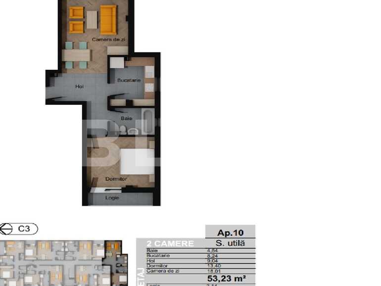 Apartament de vânzare 2 camere Floreşti - 75542AV | BLITZ Cluj-Napoca | Poza1