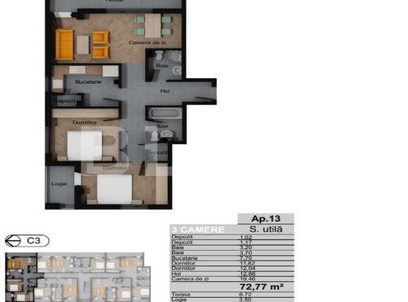 Apartament de vânzare 3 camere Floreşti - 75548AV | BLITZ Cluj-Napoca | Poza2