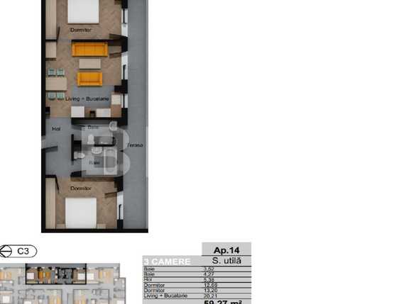 Apartament de vânzare 3 camere Floreşti - 75552AV | BLITZ Cluj-Napoca | Poza2