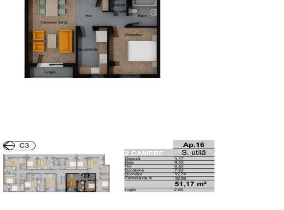 Apartament de vânzare 2 camere Floreşti - 75557AV | BLITZ Cluj-Napoca | Poza2