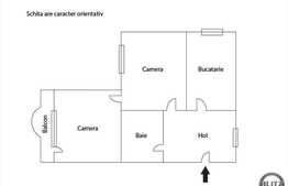 2 camere, 57,40 mp utili, partial mobilat, zona Union