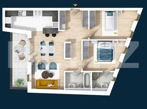 Apartament de vânzare 3 camere Central - 75585AV | BLITZ Cluj-Napoca | Poza1