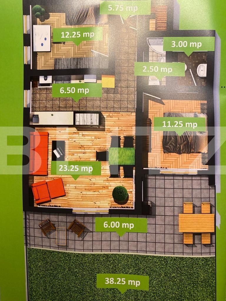 Apartament 3 camere la cheie, 2 parcari subterane, terasa, zona Manastur!