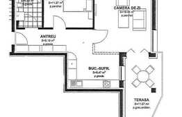 Vanzare 2 camere, 52.37 mp utili, semifinisat, cu terasa si boxa, imobil nou