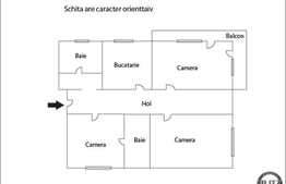 Apartament cu 4 camere, decomandat, 82 mp , semifinisat, imobil  2013