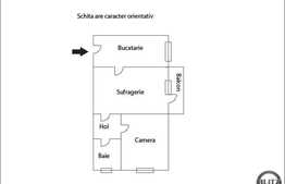 Apartament de vanzare in zona Piata Hermes, 40mp utili, 2 camere semidecomandat