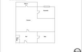 Apartament 1 camera de vanzare, 28 mp utili, zona Parang