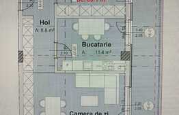 Apartament 2 camere, terasa 33 mp, parcare subterana, zona Metro