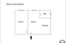 2 camere, decomandat,  22 mp, zona strazii Taberei