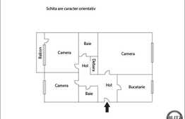 Vanzare 3 camere, decomandat, 65.76 mp utili, zona P-ta Ion Mester