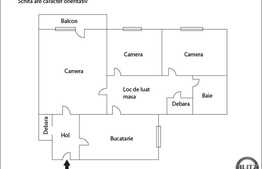 Apartament 3 camere de vanzare, 65.60 mp utili, zona G.Alexandrescu, cu boxa