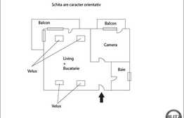 Apartament cu 2 camere,  59 mp utili, semifinisat zona nou dezvoltata