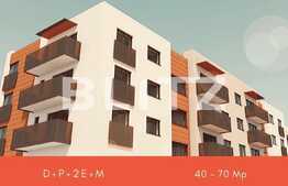 Apartament decomandat 2 camere, 60 mp utili, Finisat sau semifinisat, cum doriti!