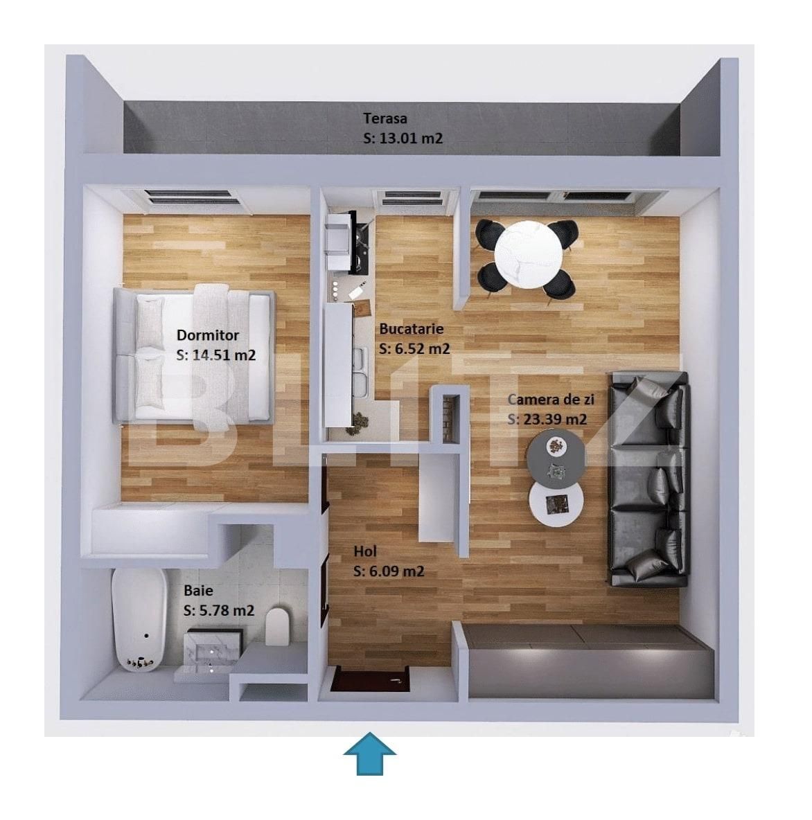 Apartament de vânzare 2 camere Plopilor - 76406AV | BLITZ Cluj-Napoca | Poza4