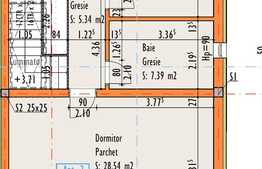 Casa cuplata, 5 dormitoare, garaj dublu, 365 mp teren, zona Sigma