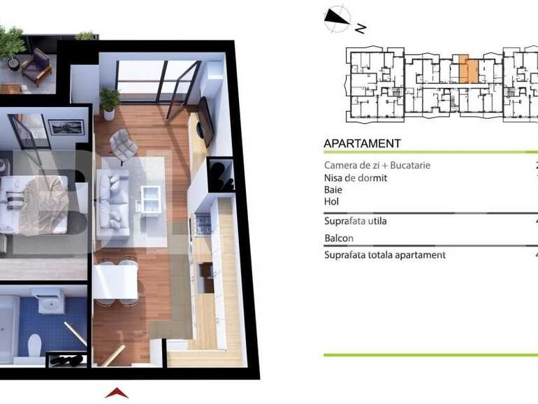 Apartament de vânzare 2 camere Gheorgheni - 76758AV | BLITZ Cluj-Napoca | Poza1