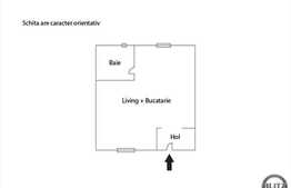 Garsoniera de vanzare, 22 mp utili, zona semicentrala