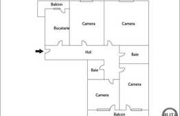 Vanzare apartament 4 camere, 82 mp utili, zona Calvaria, cu parcare inclusa