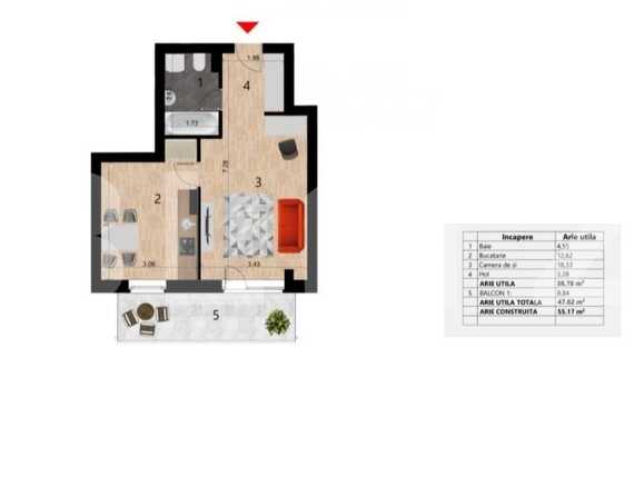 Garsonieră de vânzare Europa - 76998AV | BLITZ Cluj-Napoca | Poza1