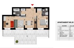 Apartament 3 camere, 53 mp, terasa 31mp, imobil nou, cartierul Zorilor