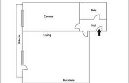 Vanzare 2 camere, 42 mp utili, priveliste frumoasa