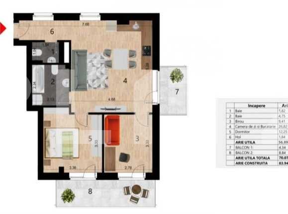 Apartament de vânzare 3 camere Zorilor - 77126AV | BLITZ Cluj-Napoca | Poza1