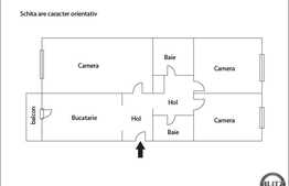 Vanzare 3 camere decomandate, 74 mp, zona strazii Teleorman, etaj intermediar