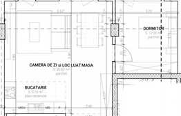  Apartament 2 camere, 54 mp, terasa 12 mp, proiect finalizat 